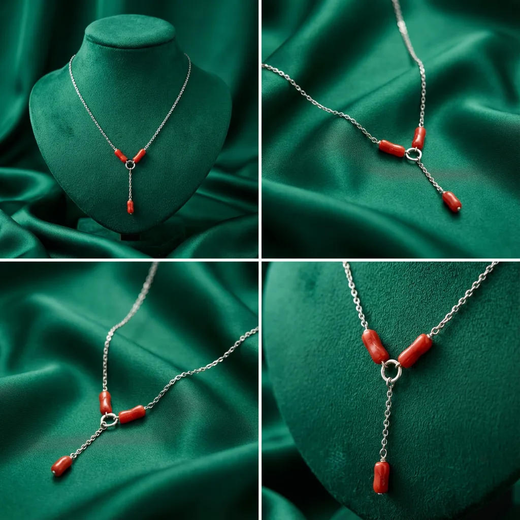 Garnet - lifestyle bijou corail AMAYAS