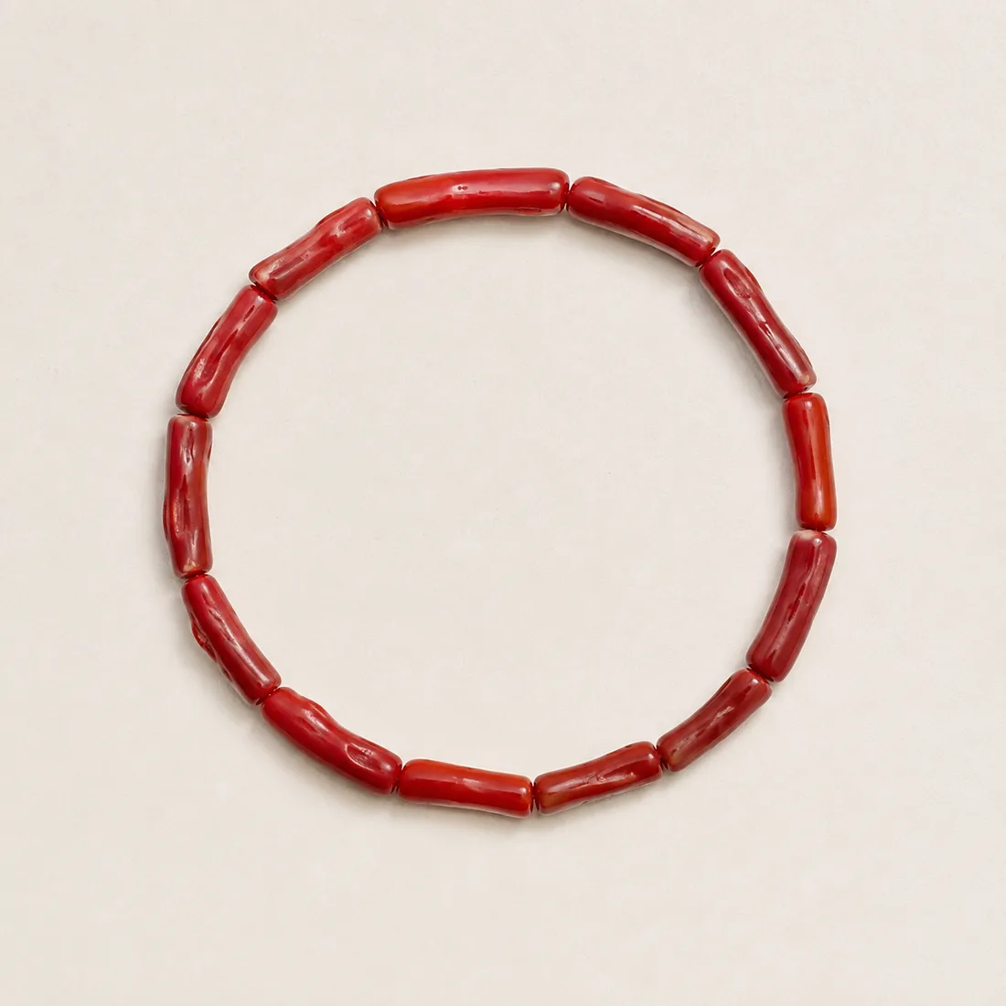 Bracelet Sirocco — corail rouge naturel AMAYAS Maroc