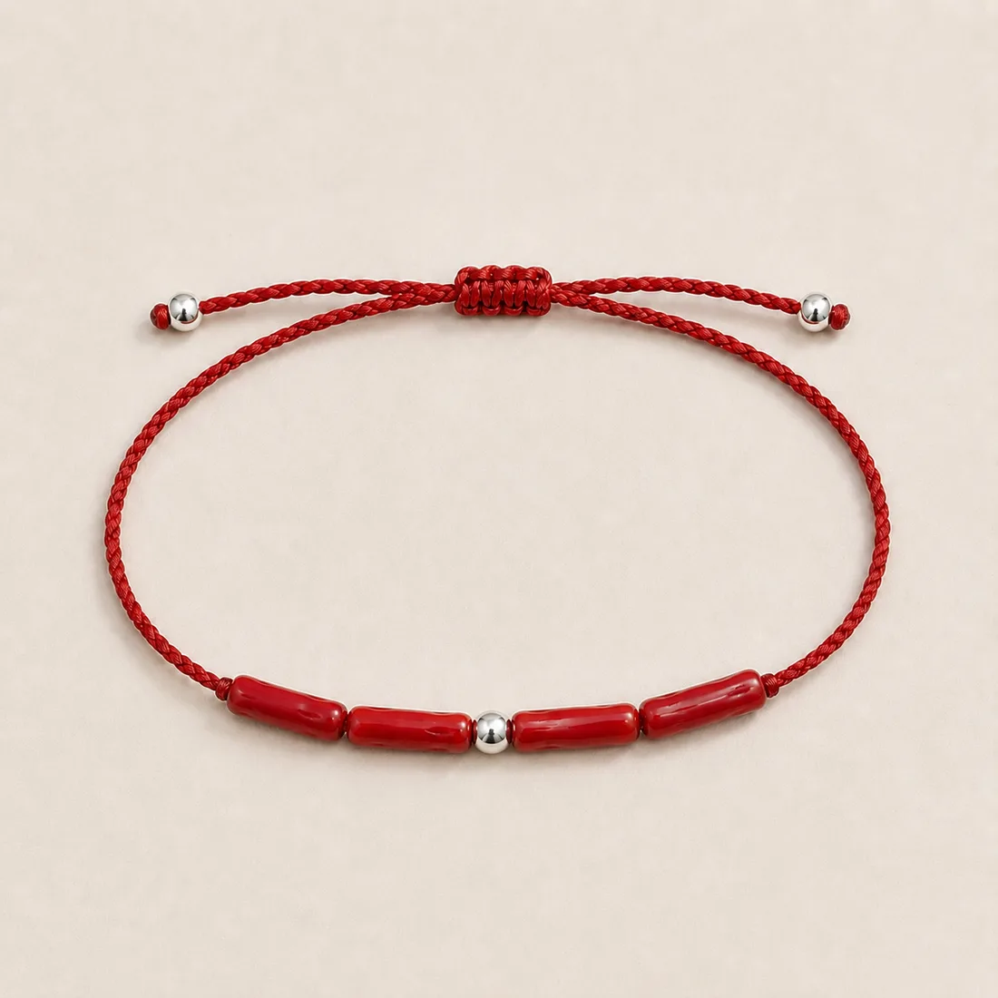 Bracelet Talia — corail rouge naturel AMAYAS Maroc
